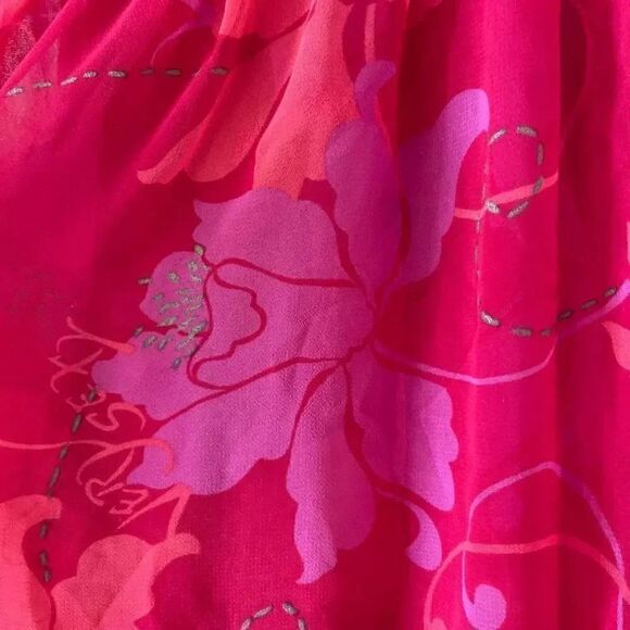 Victoria’s Secret Red Pink Purple Embroidered Babydoll SZ XS # 1610 - Picture 10 of 16